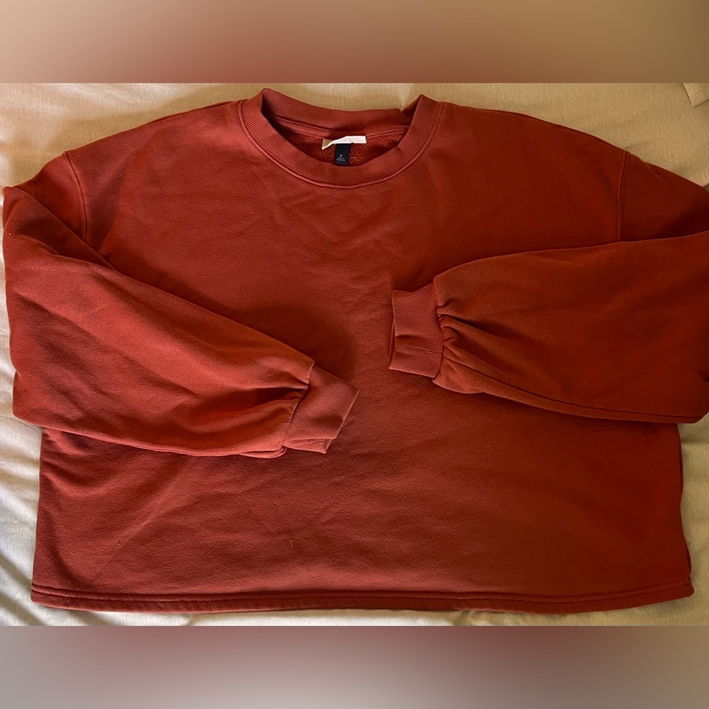 Oversized Cropped Crewneck